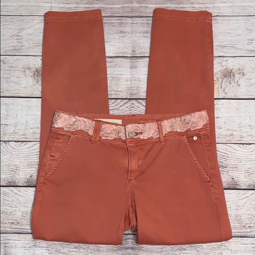 Pilcro & the Letterpress Anthropologie Hyphen Embroidered Pant